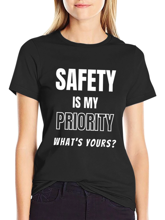 Safety First Black T-Shirt