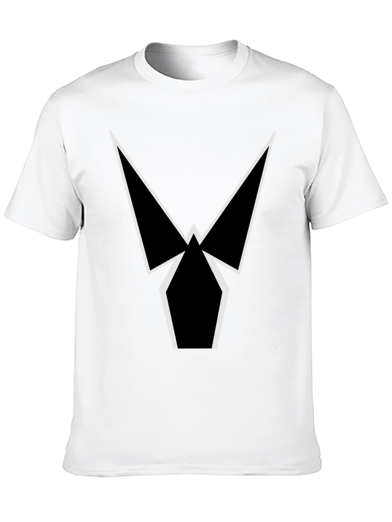 Geometric Graphic Tee - Sleek Black Shirt