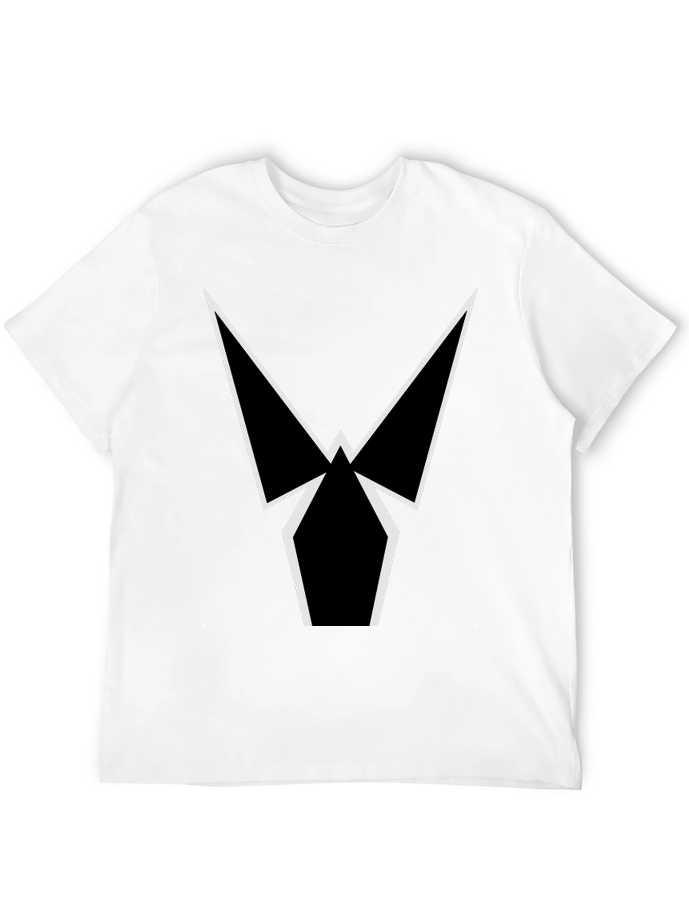 Geometric Graphic Tee - Sleek Black Shirt