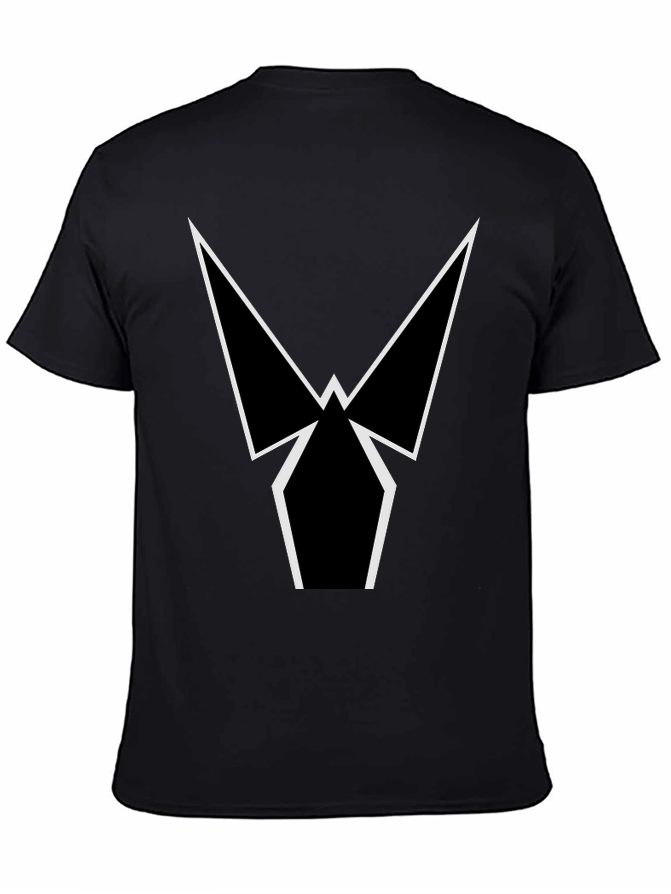 Geometric Graphic Tee - Sleek Black Shirt
