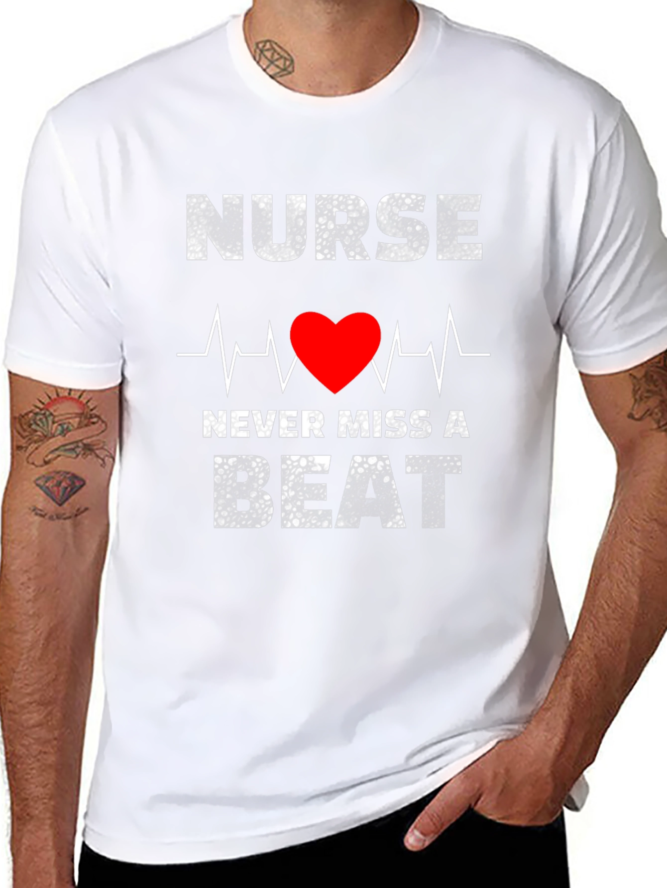 Nurse Never Miss a Beat Graphic T-Shirt