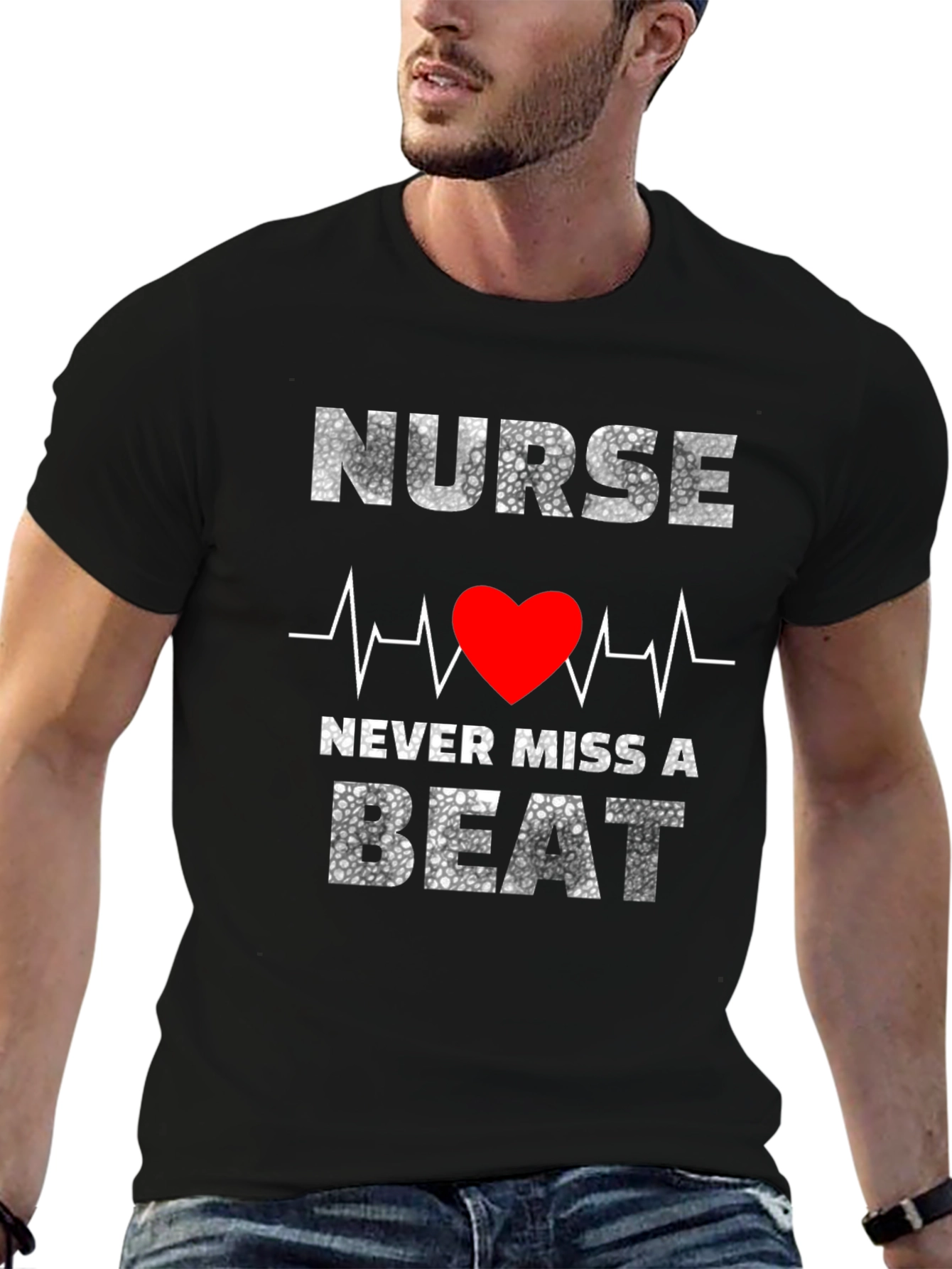 Nurse Never Miss a Beat Graphic T-Shirt