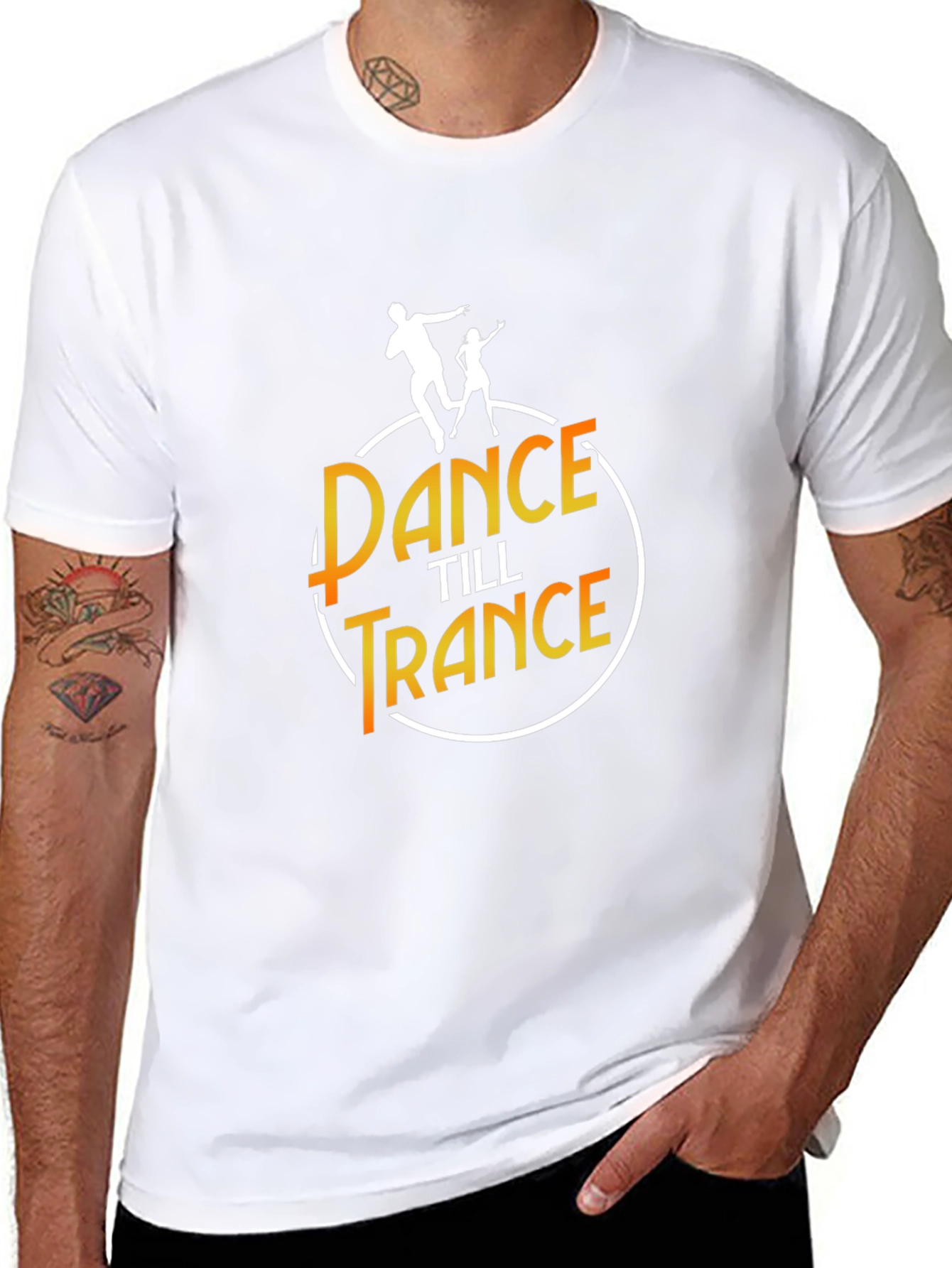 Dance Till Trance Graphic Tee - Black
