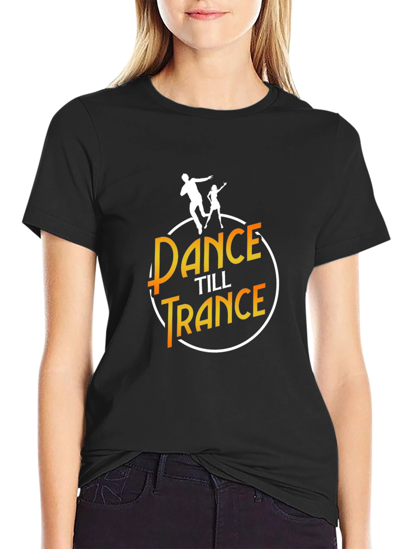 Dance Till Trance Graphic Tee - Black