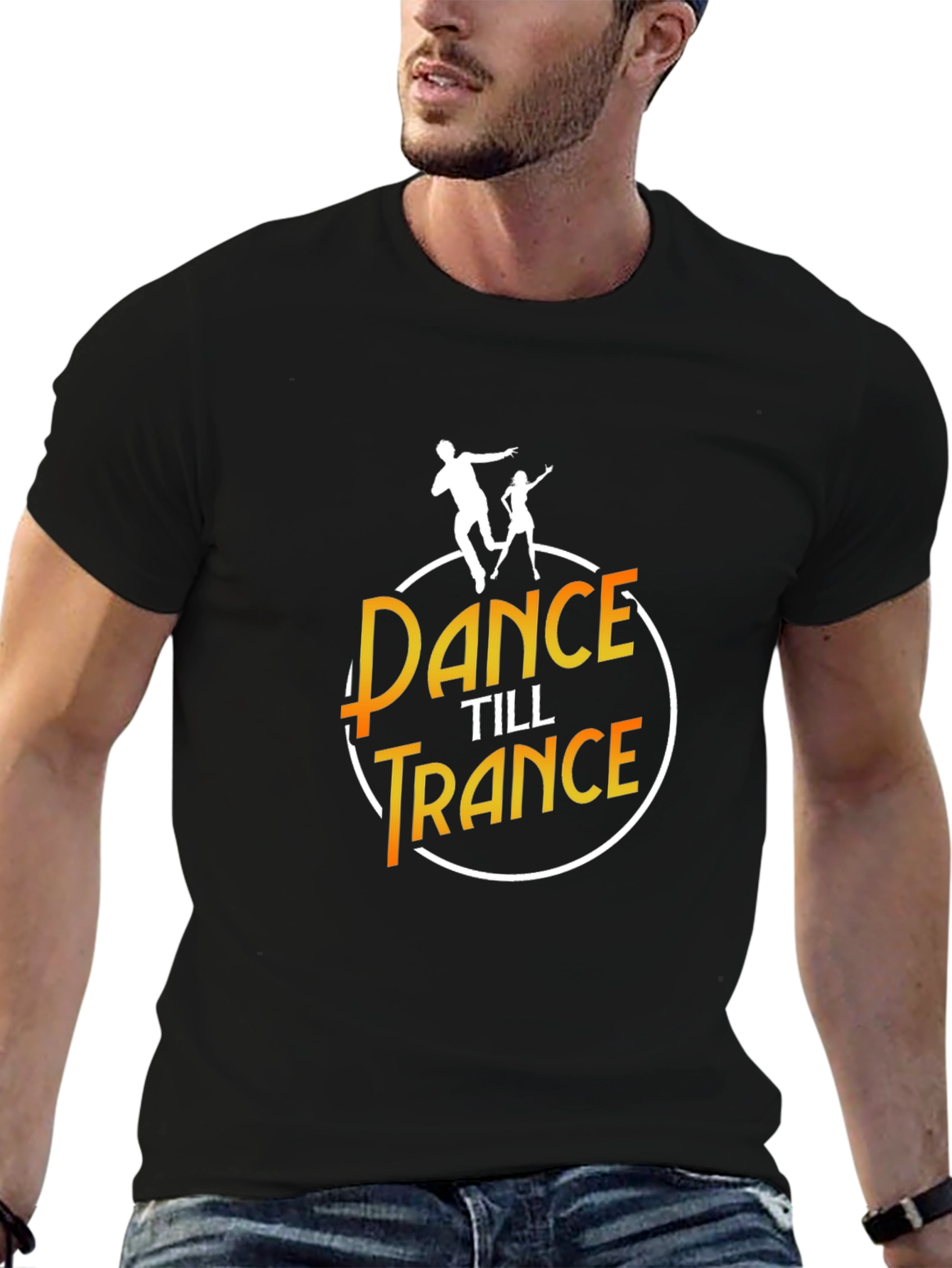 Dance Till Trance Graphic Tee - Black