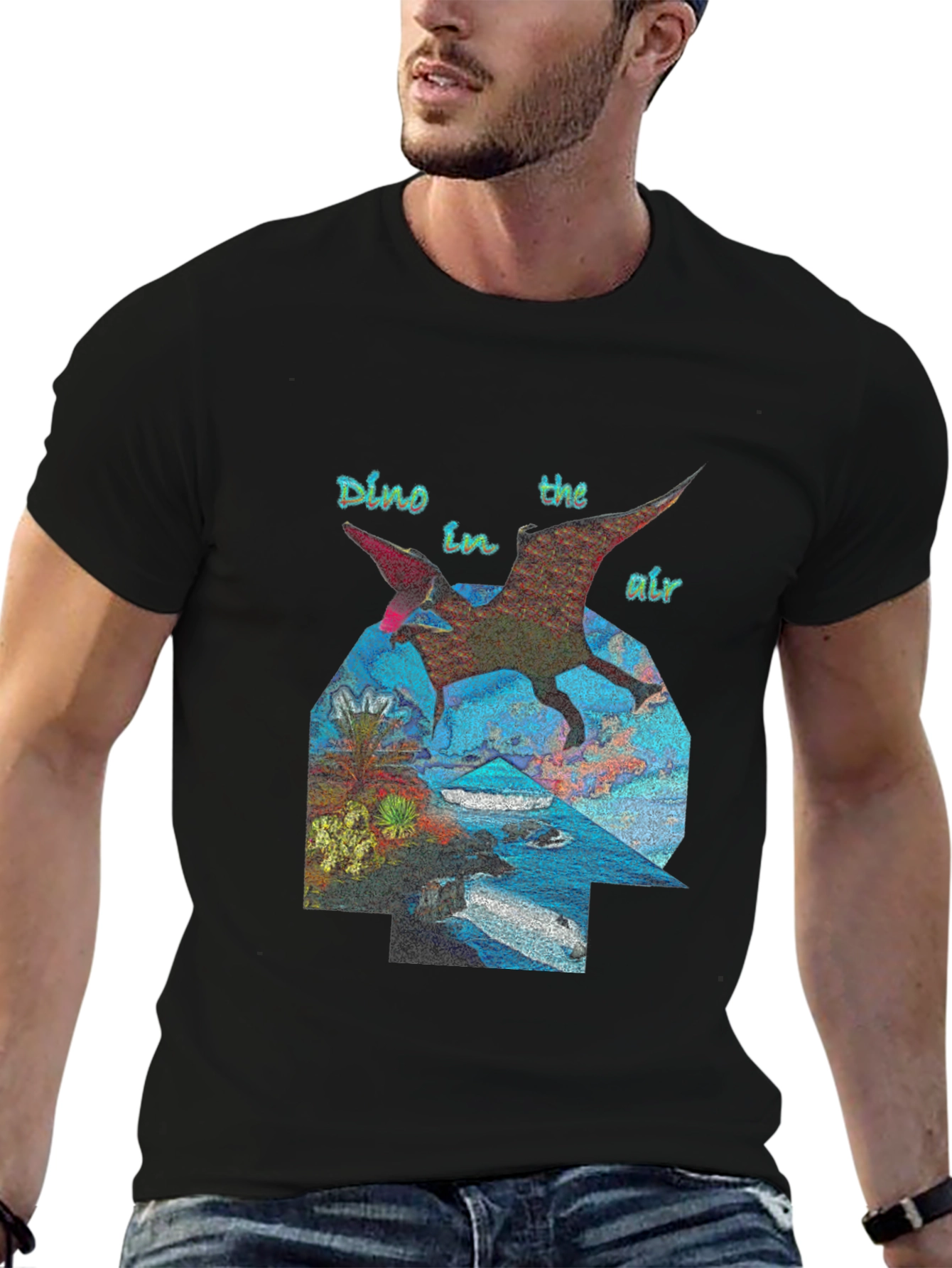 Dino in the Air Graphic T-Shirt