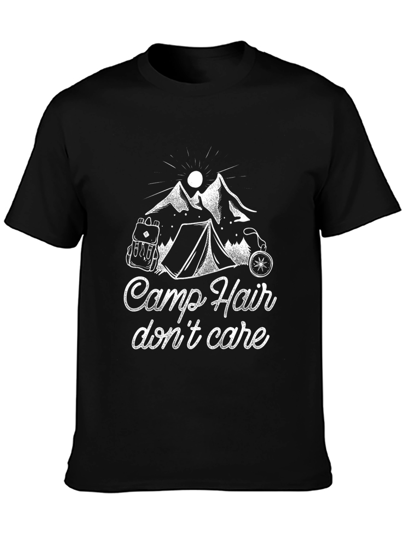 Camp Hair Dont Care Graphic T-Shirt