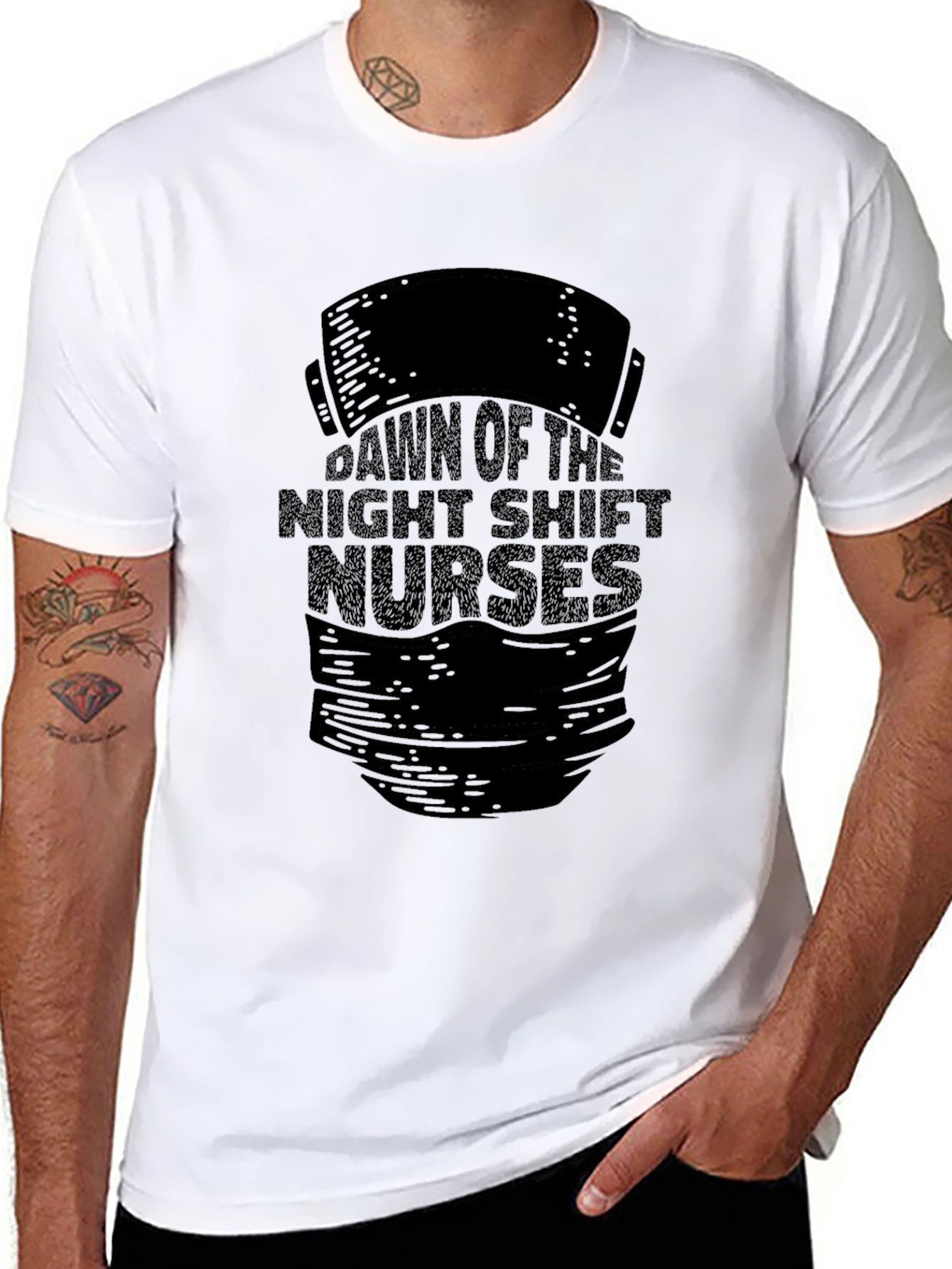 Night Shift Nurses T-Shirt - Black