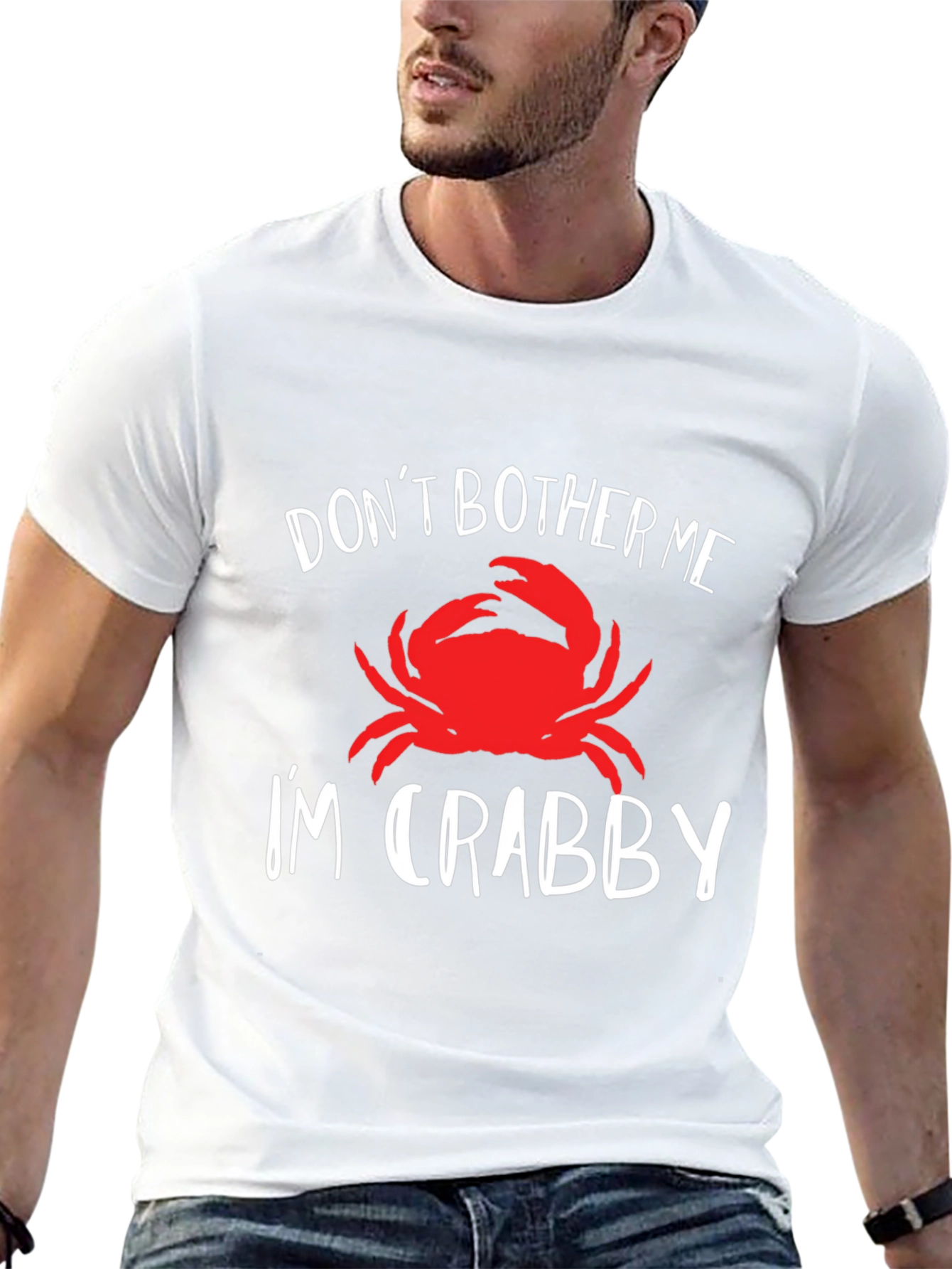 Dont Bother Me Im Crabby Black T-Shirt