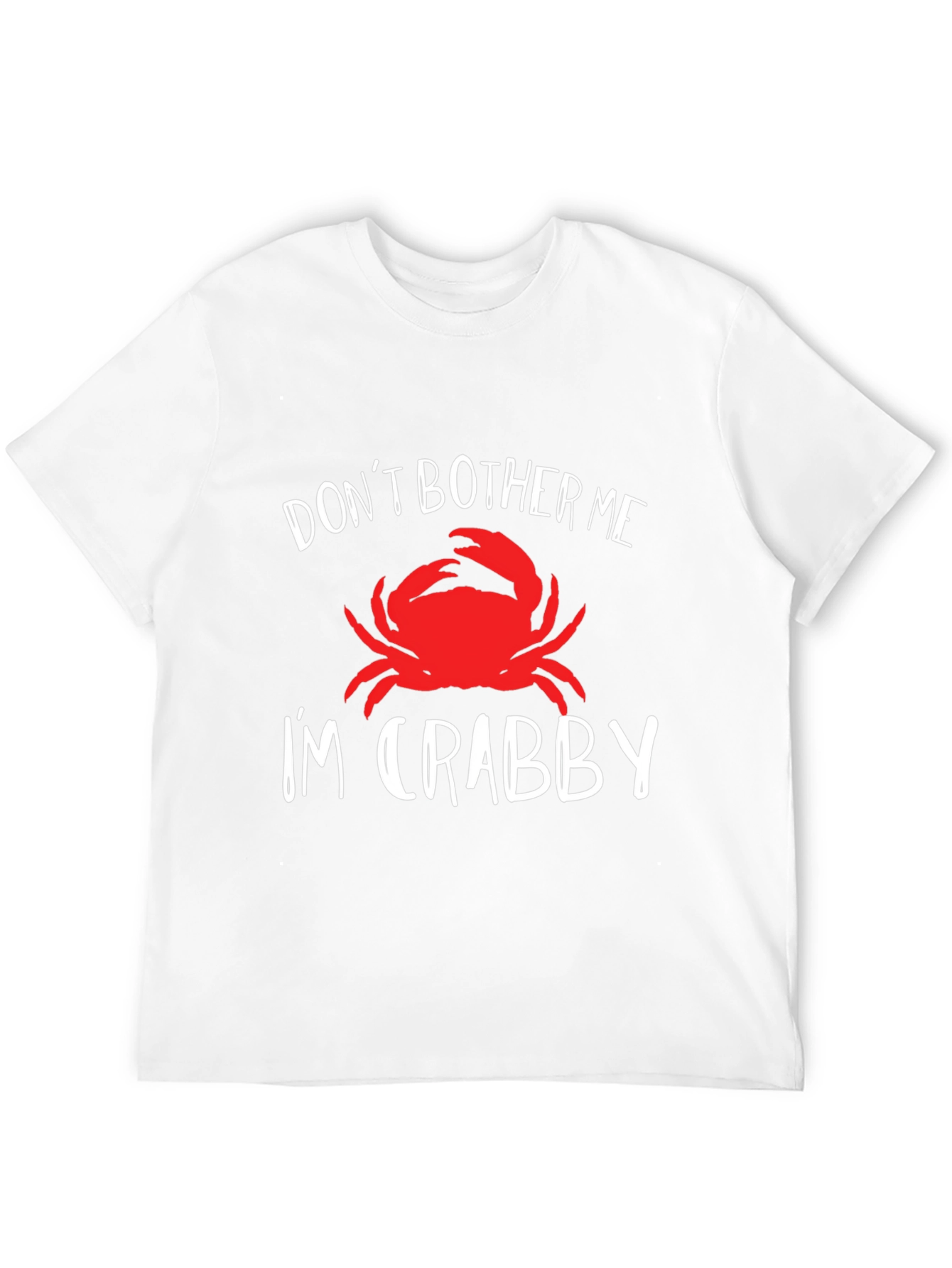 Dont Bother Me Im Crabby Black T-Shirt