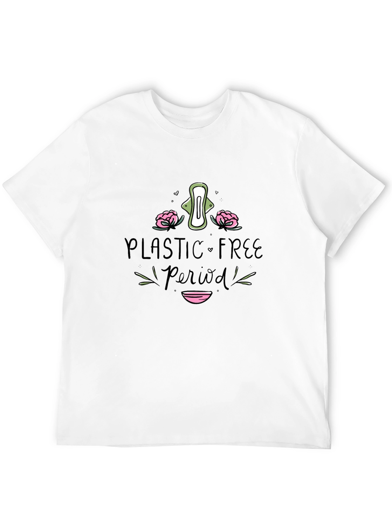 Plastic-Free Period T-Shirt Eco-Friendly