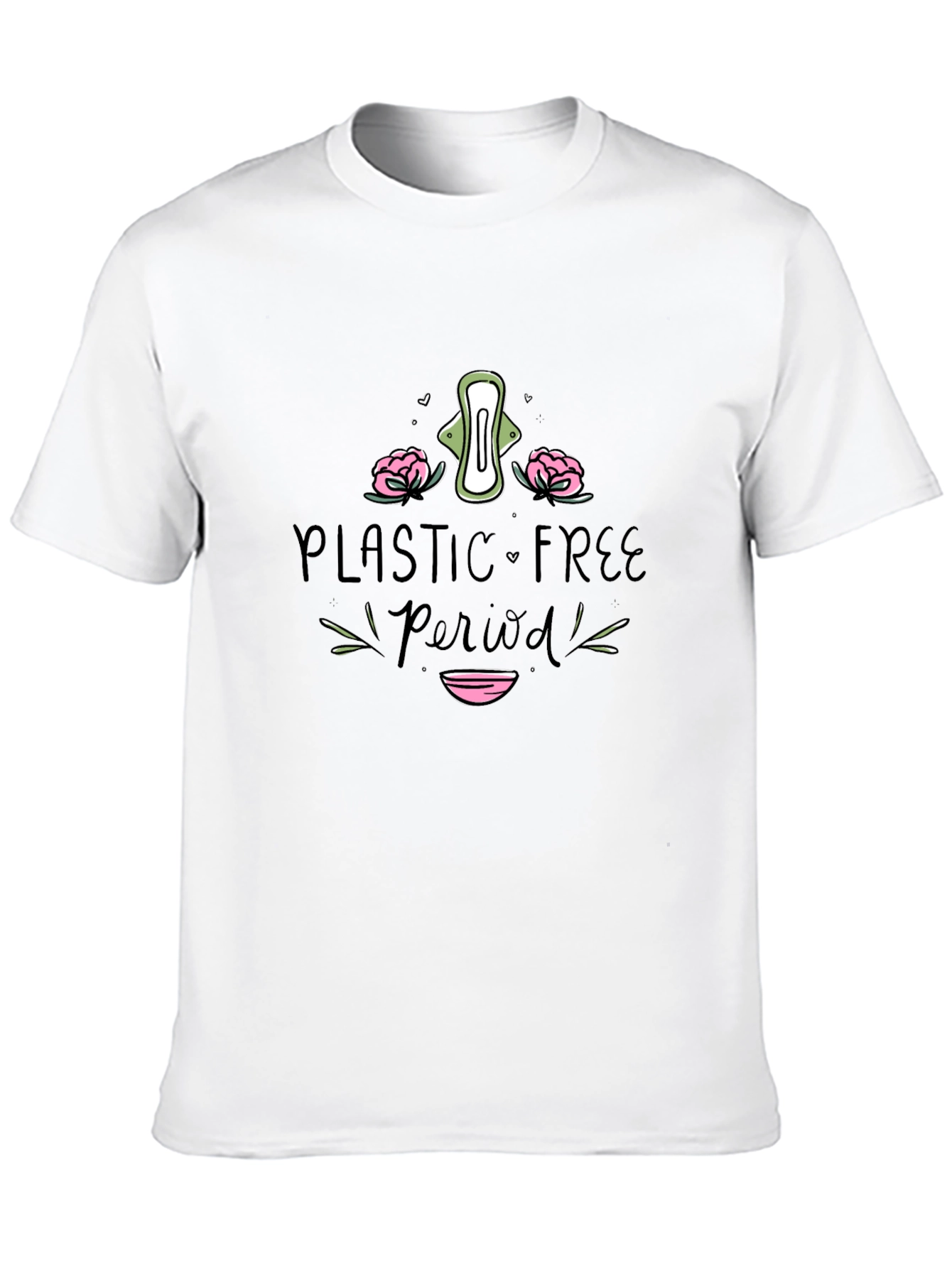 Plastic-Free Period T-Shirt Eco-Friendly