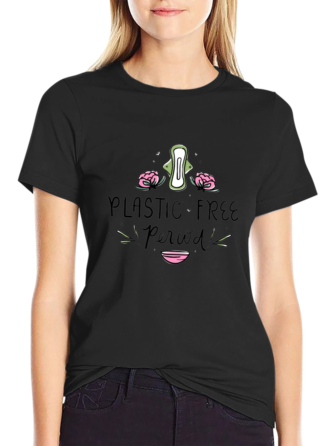 Plastic-Free Period T-Shirt Eco-Friendly
