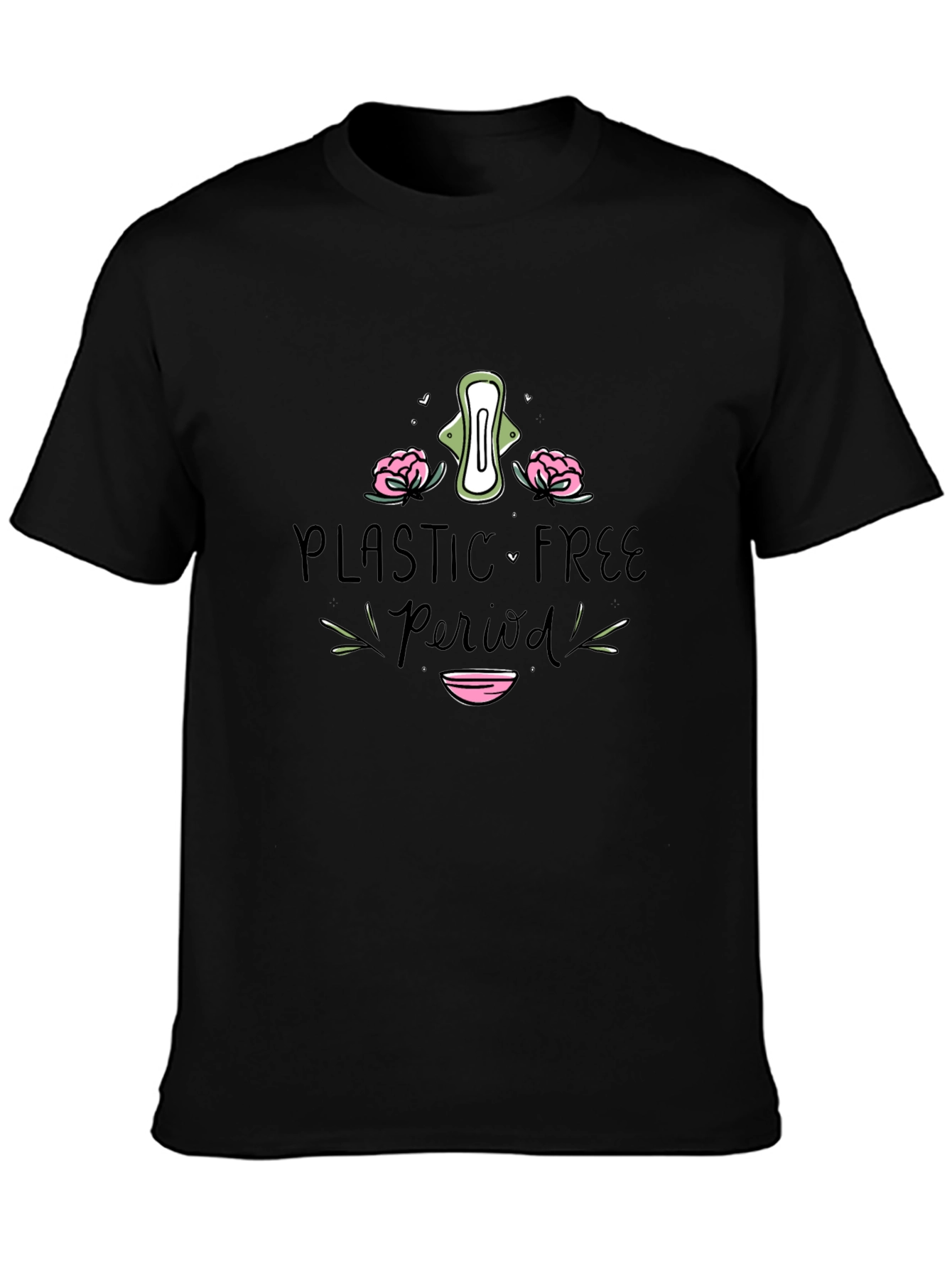 Plastic-Free Period T-Shirt Eco-Friendly