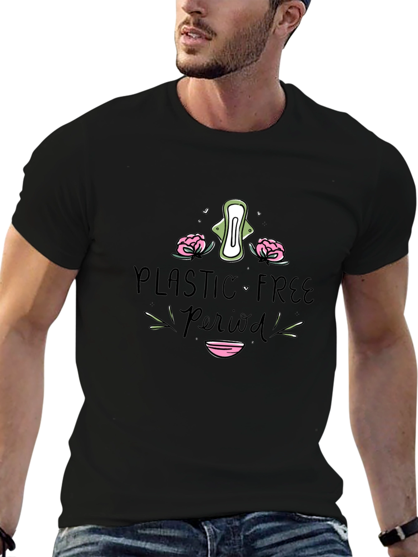 Plastic-Free Period T-Shirt Eco-Friendly