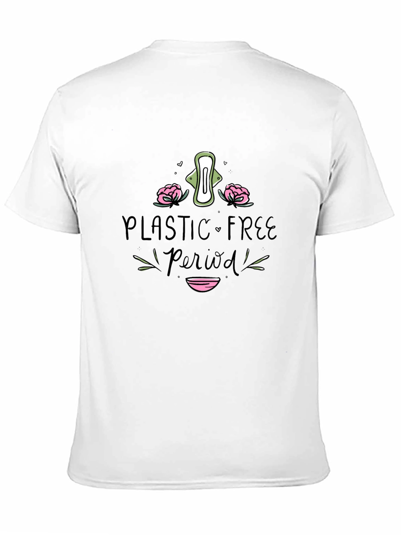 Plastic-Free Period T-Shirt Eco-Friendly