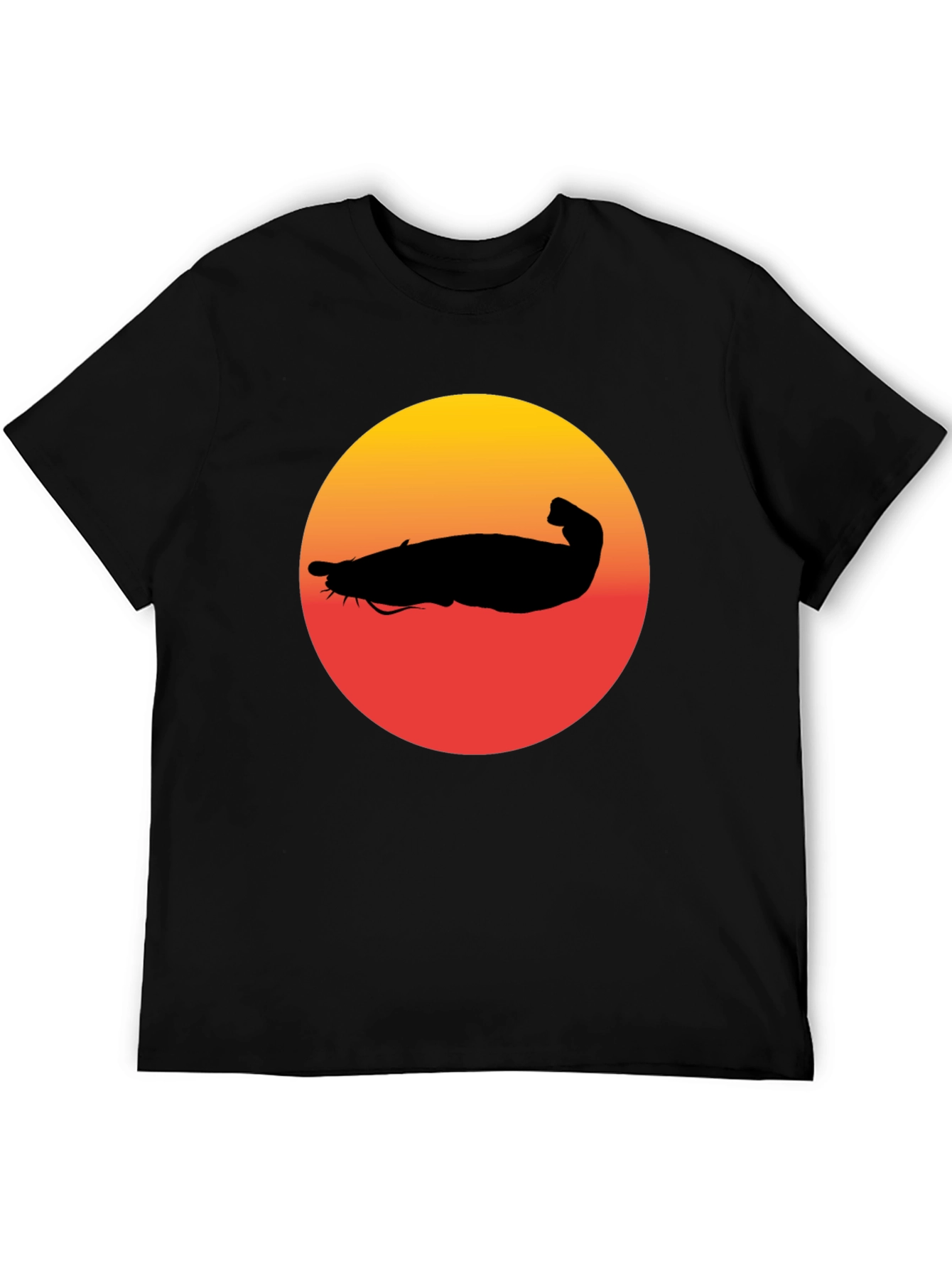Catfish Sunset Graphic Tee - Unique Design