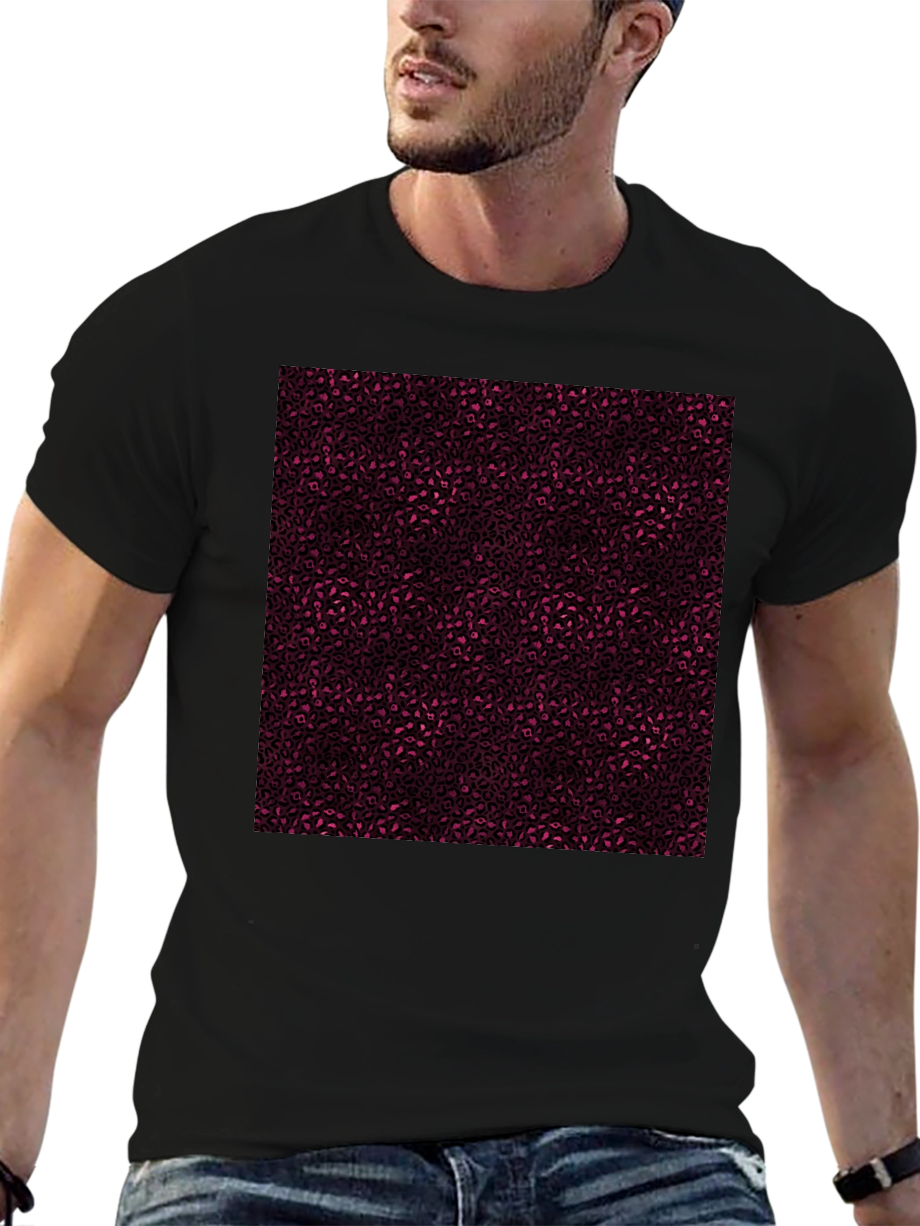 Patterned Graphic Tee - Unique Style