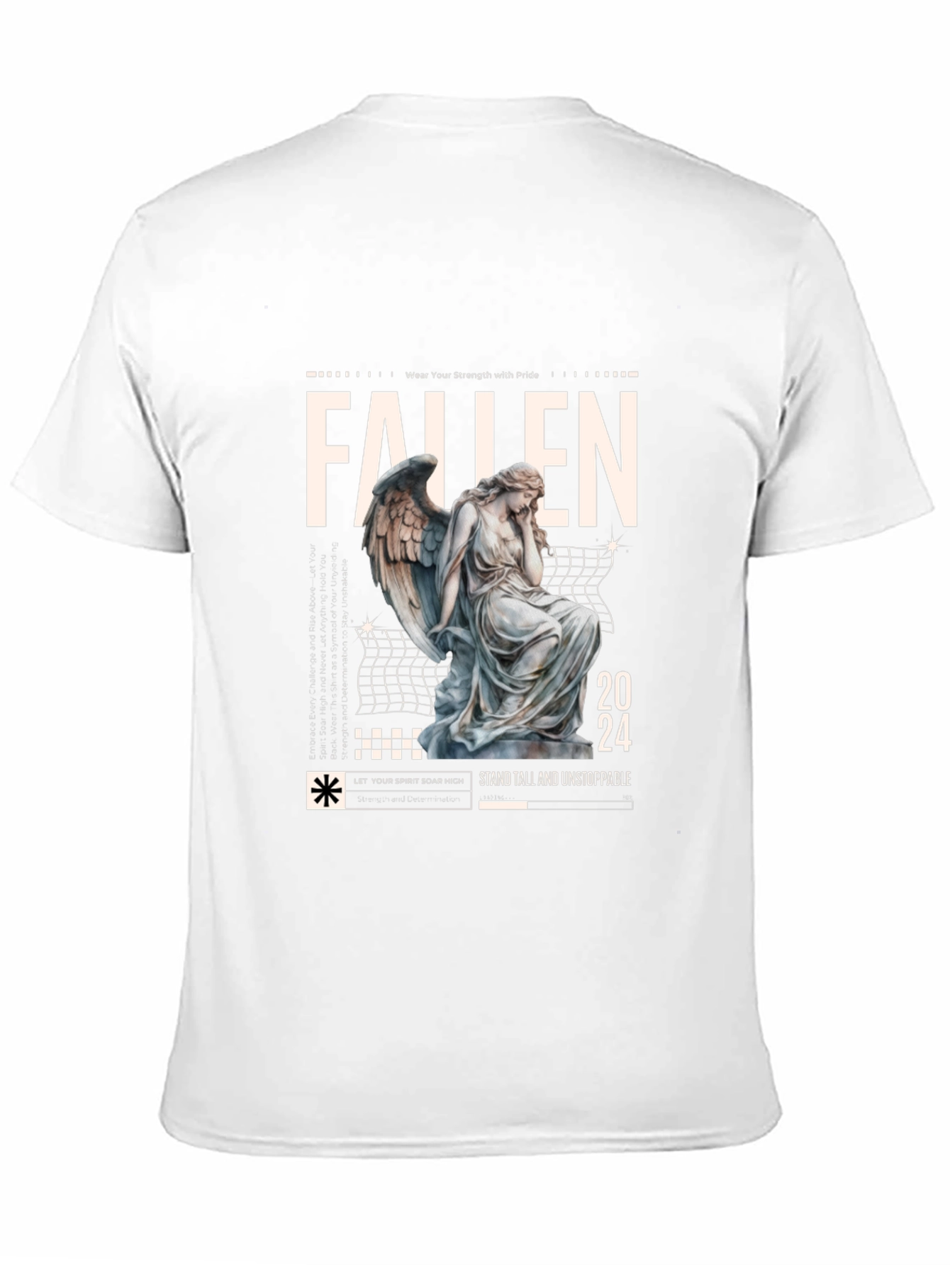 Fallen Angel Graphic Tee - Strength & Pride