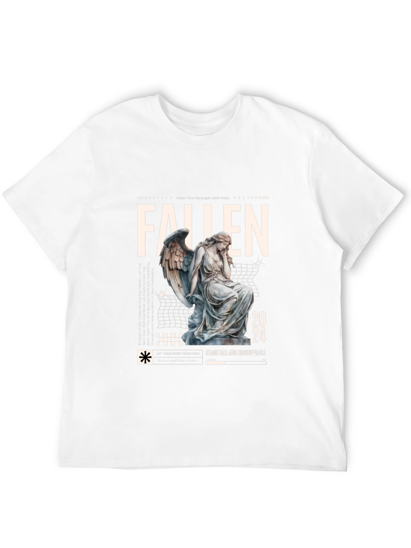 Fallen Angel Graphic Tee - Strength & Pride