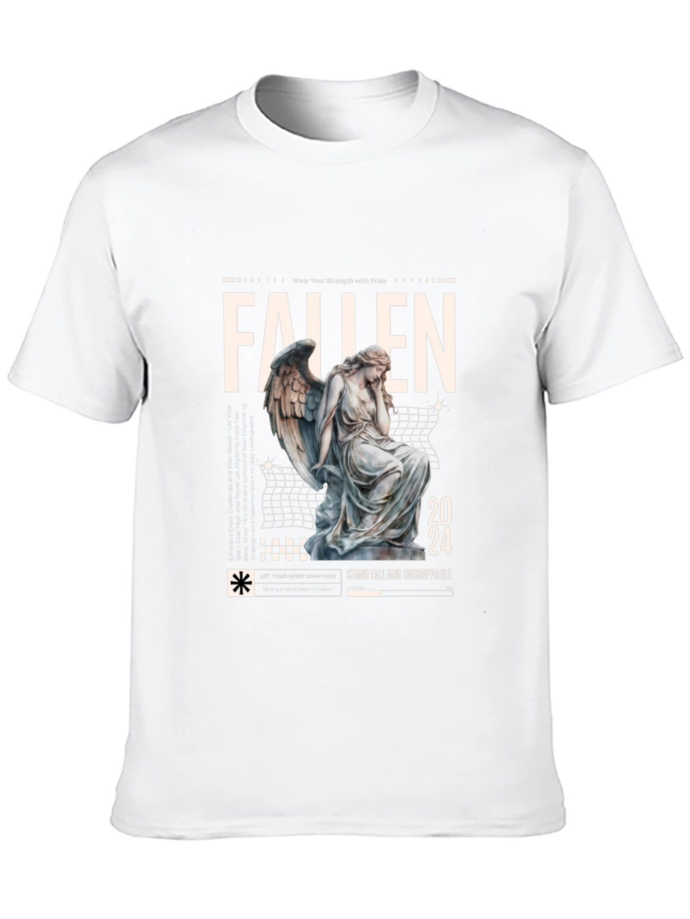 Fallen Angel Graphic Tee - Strength & Pride