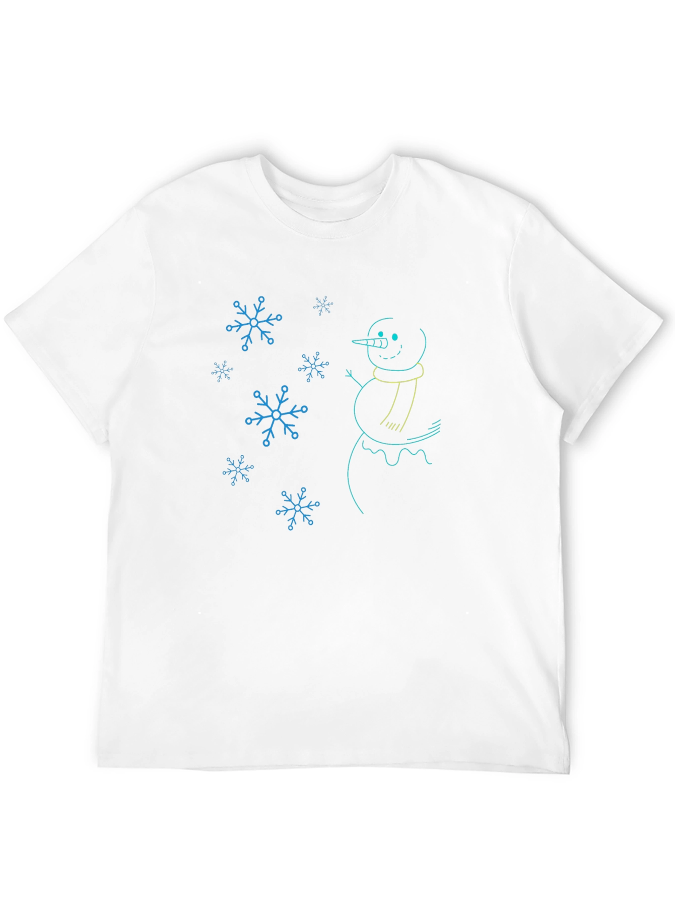 Snowman Graphic Tee - Winter Holiday Design