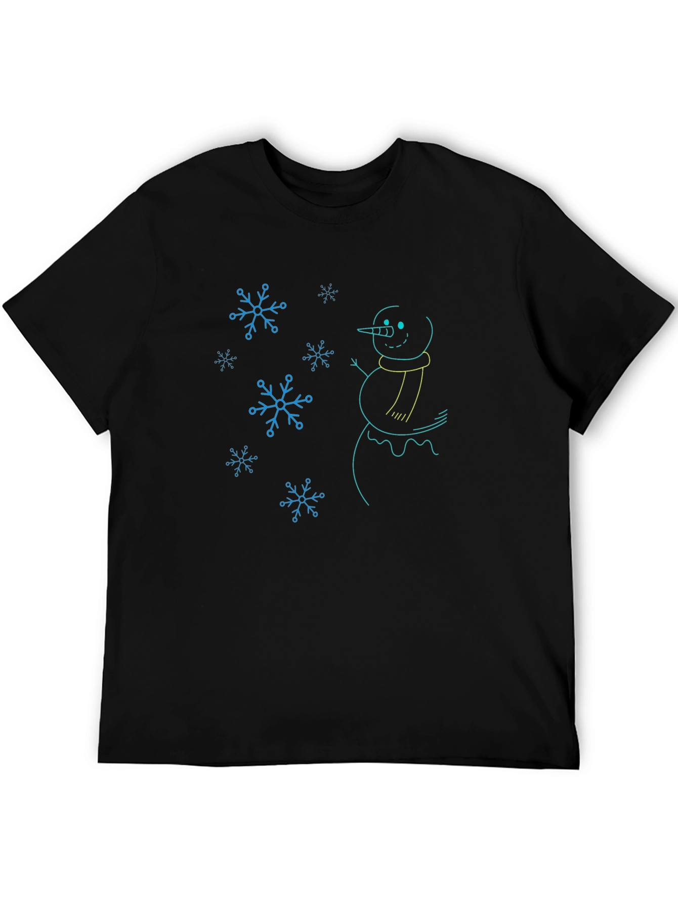 Snowman Graphic Tee - Winter Holiday Design