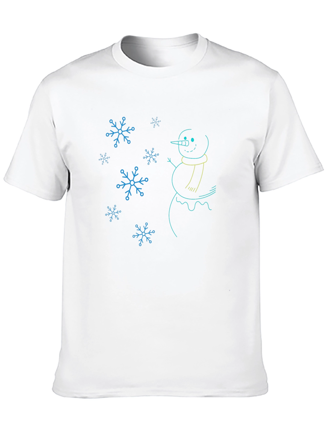 Snowman Graphic Tee - Winter Holiday Design
