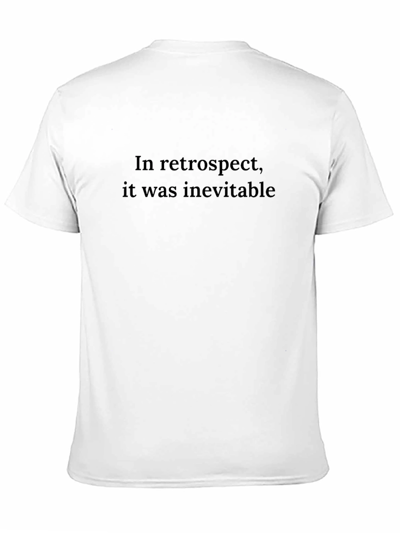 Retrospect Inevitable Graphic Tee - Comfy Black T-Shirt