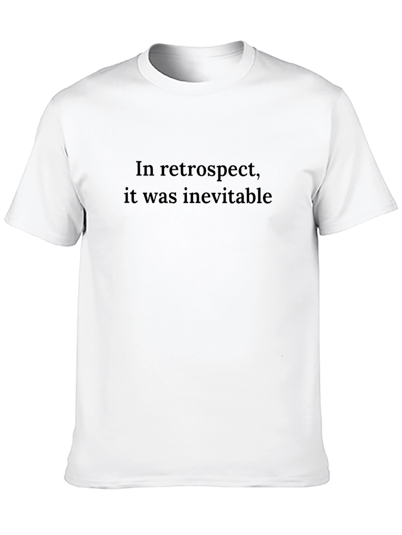 Retrospect Inevitable Graphic Tee - Comfy Black T-Shirt