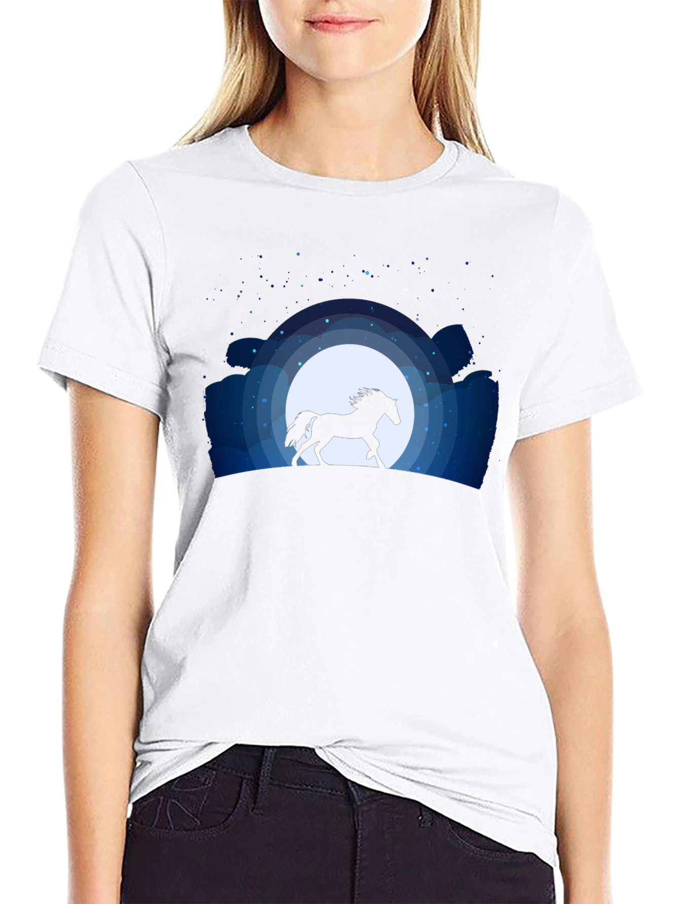 Midnight Run Graphic Tee - Horse Silhouette