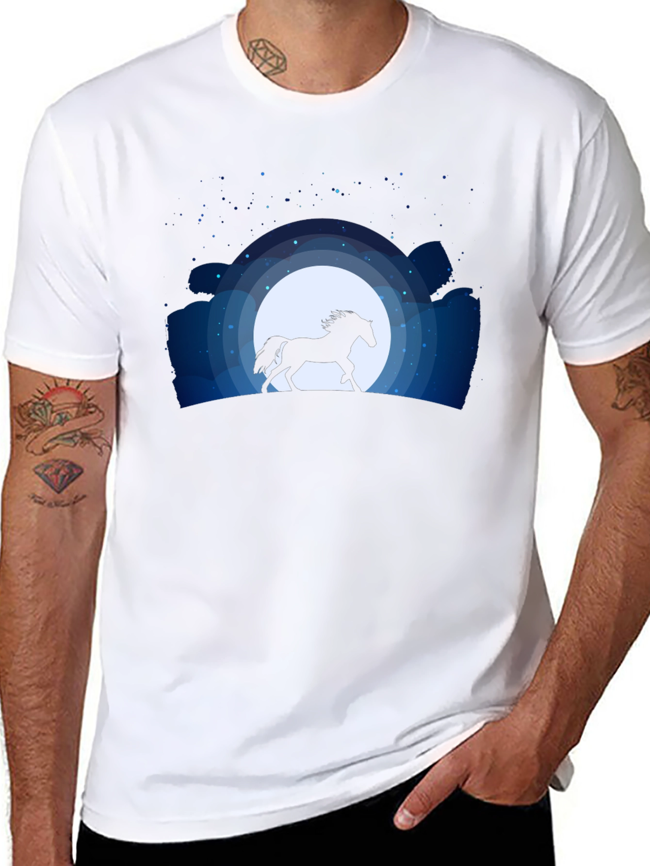 Midnight Run Graphic Tee - Horse Silhouette