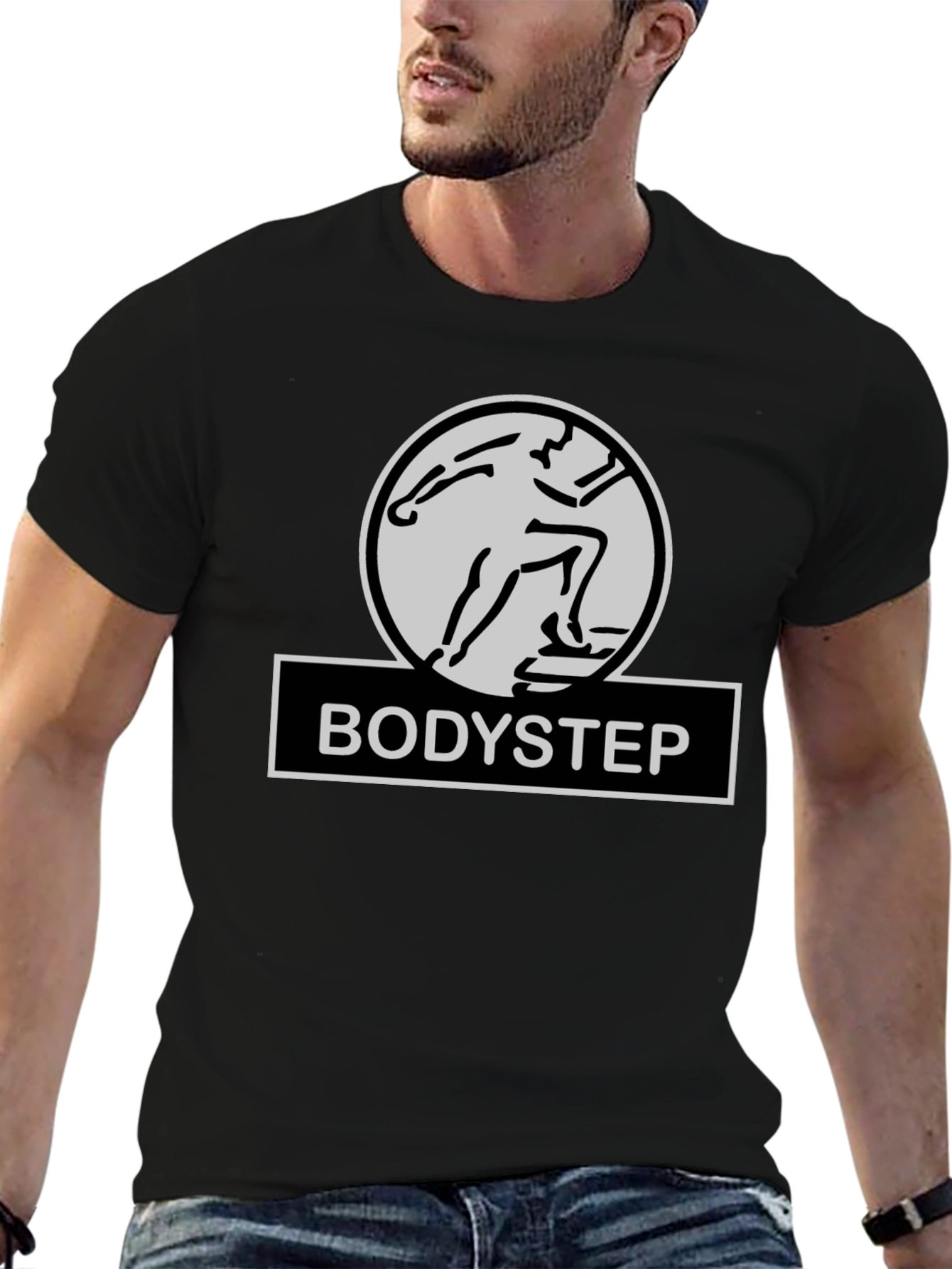 Bodystep Fitness T-Shirt - Black Workout Tee