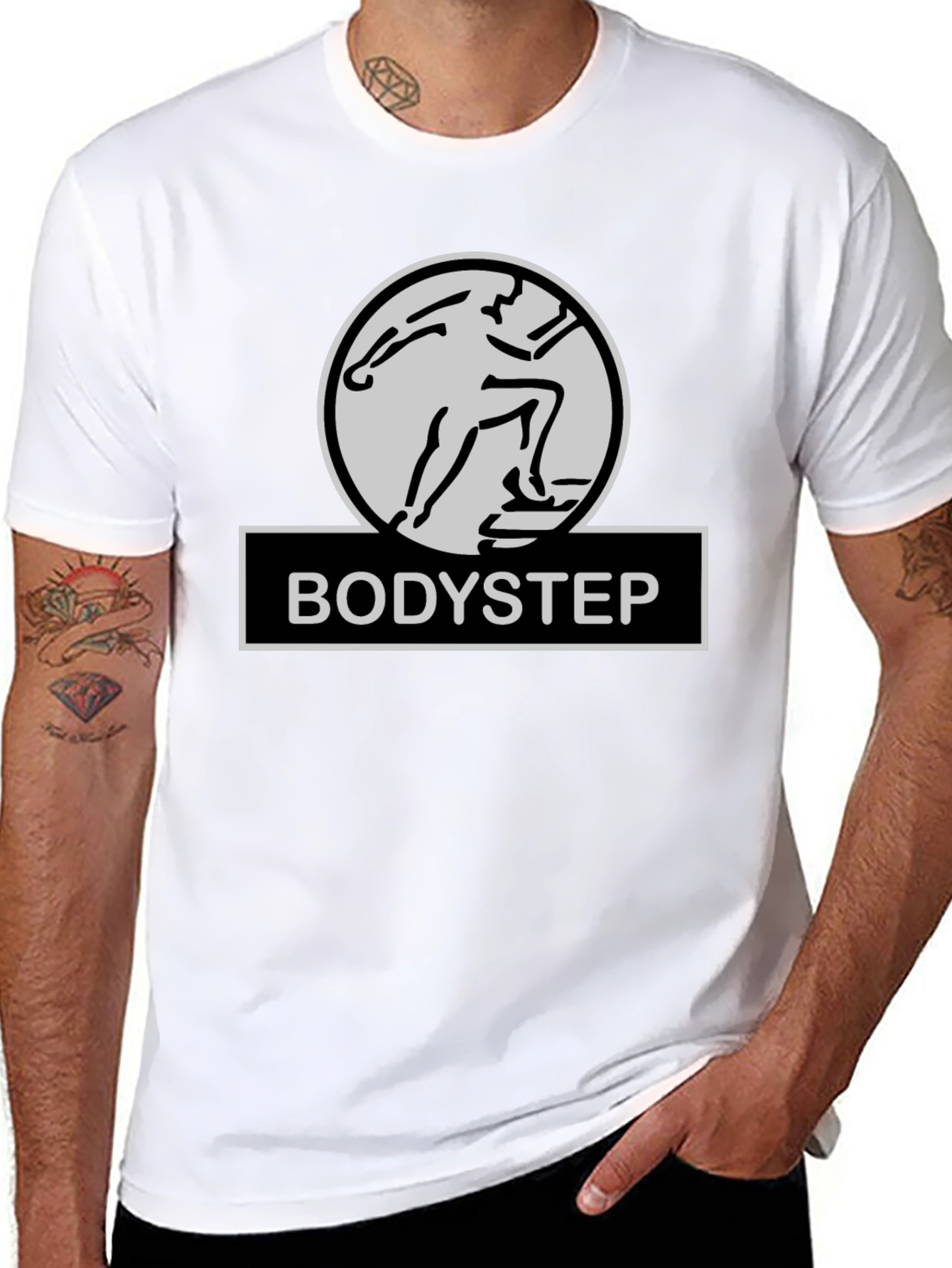 Bodystep Fitness T-Shirt - Black Workout Tee