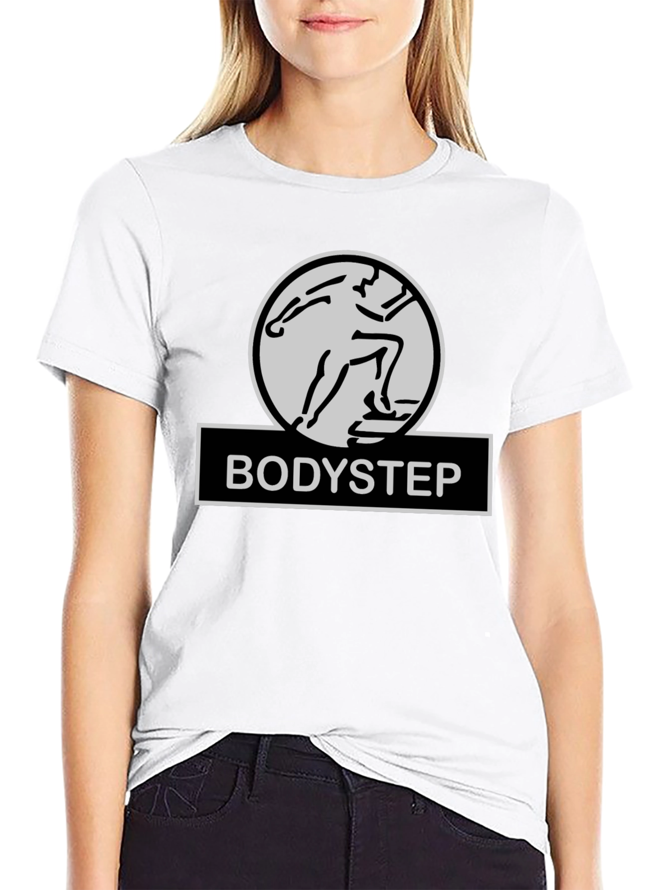 Bodystep Fitness T-Shirt - Black Workout Tee