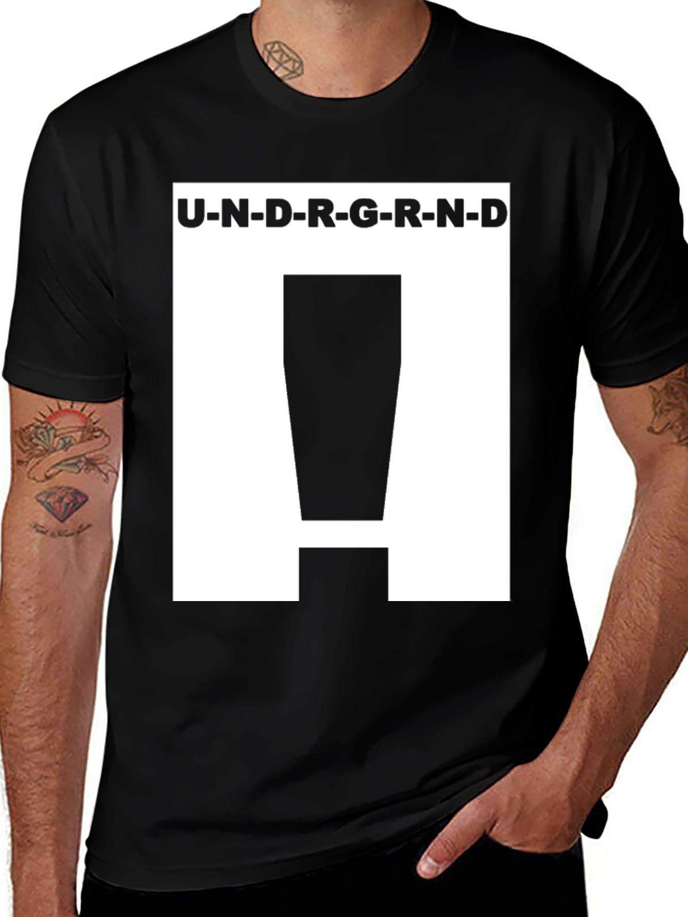 Underground Graphic T-Shirt - Black