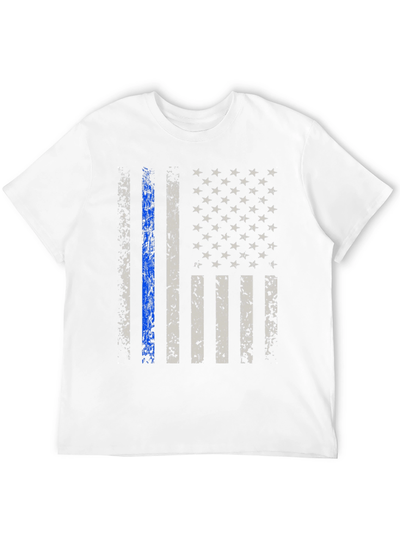 Thin Blue Line American Flag T-Shirt