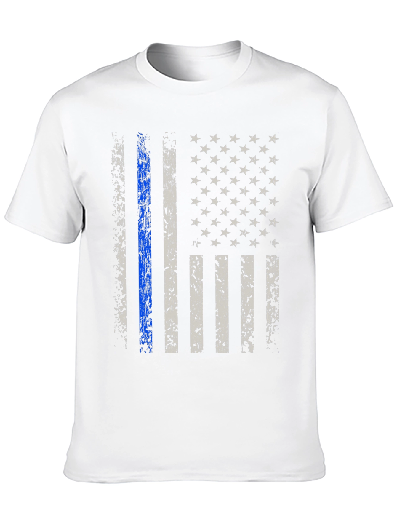 Thin Blue Line American Flag T-Shirt