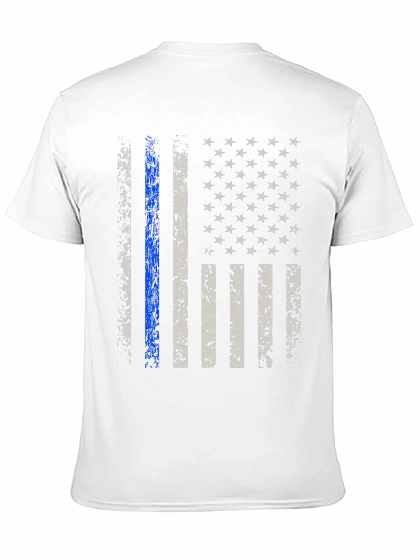 Thin Blue Line American Flag T-Shirt
