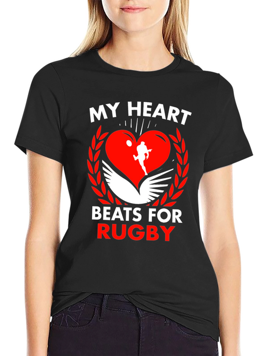 My Heart Beats For Rugby T-Shirt