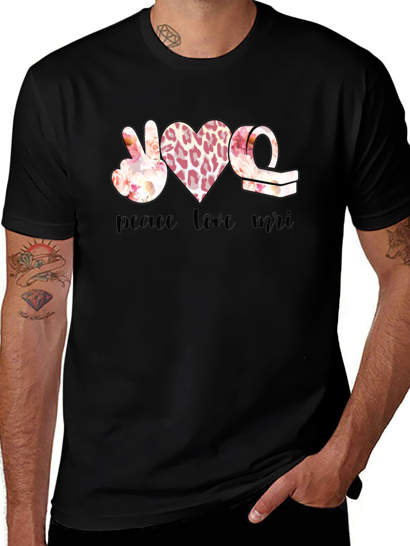 Peace Love MRI Graphic T-Shirt