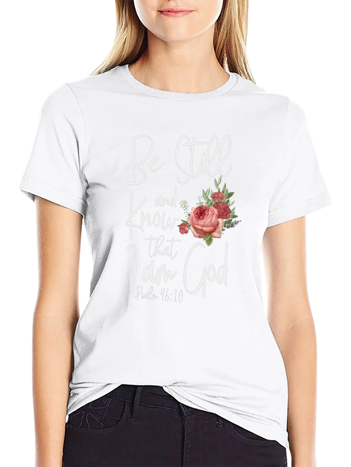 Be Still Floral Graphic Tee