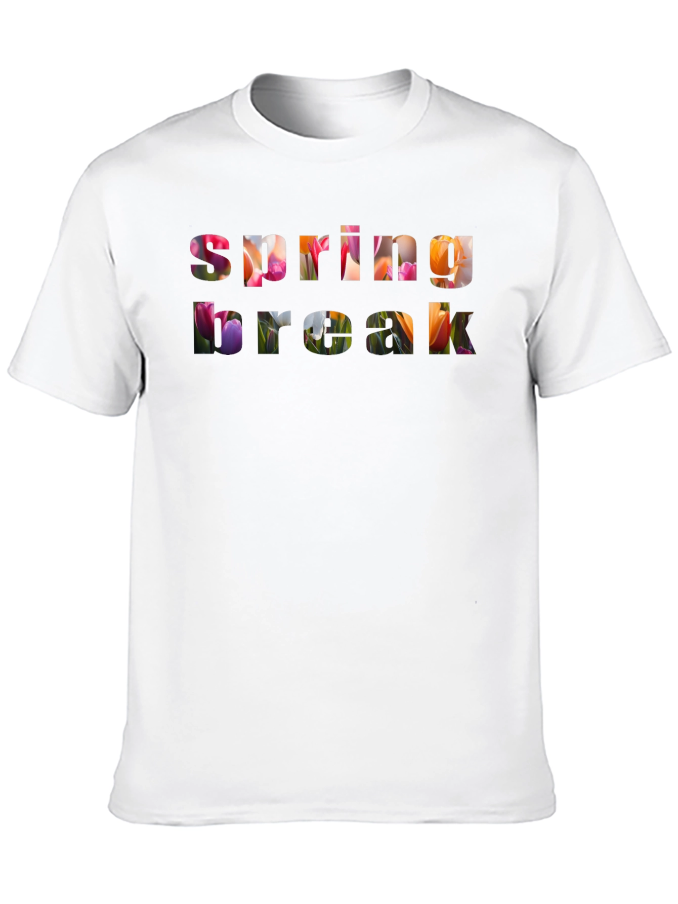 Spring Break Floral Graphic T-Shirt