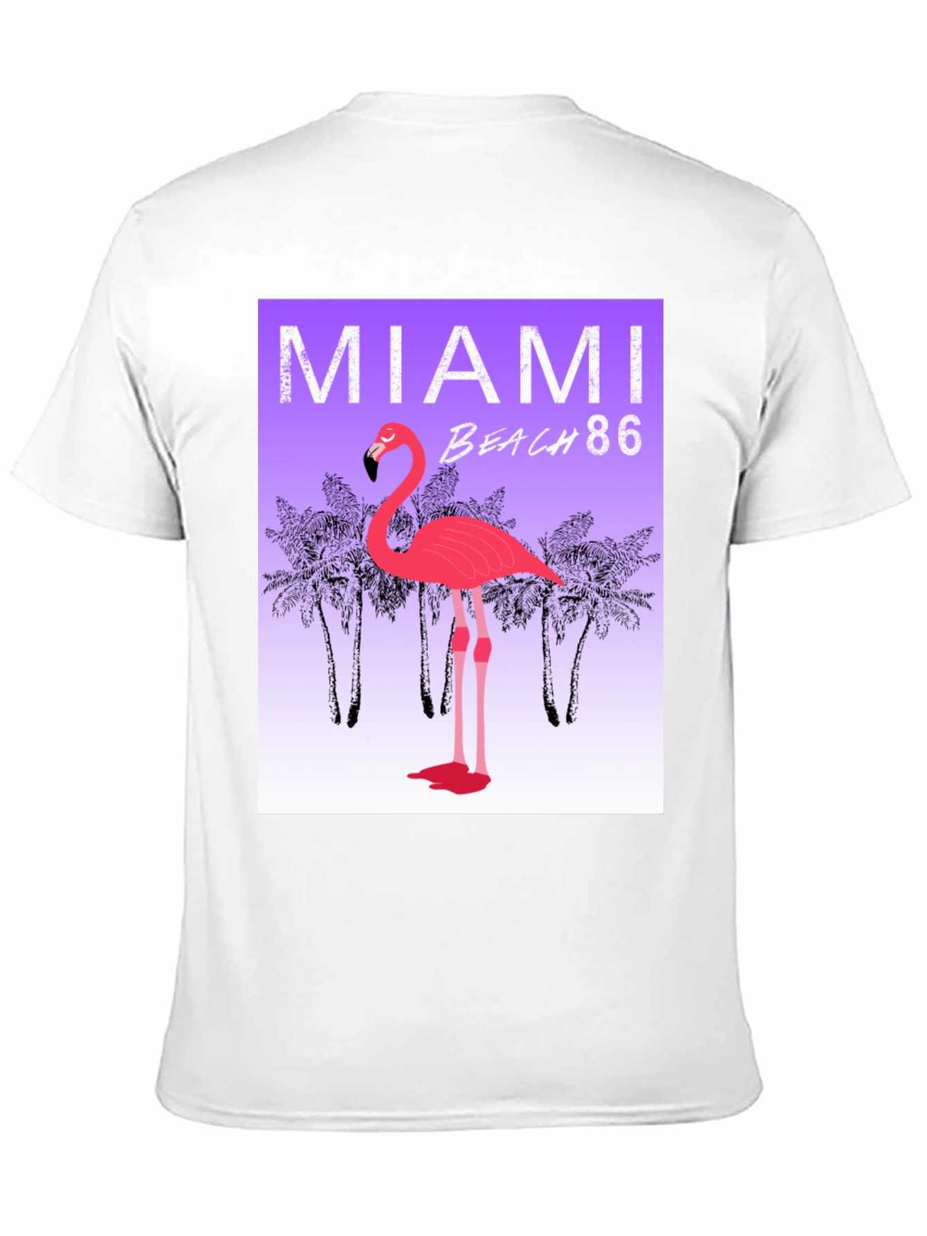 Miami Beach 86 Flamingo Graphic Tee