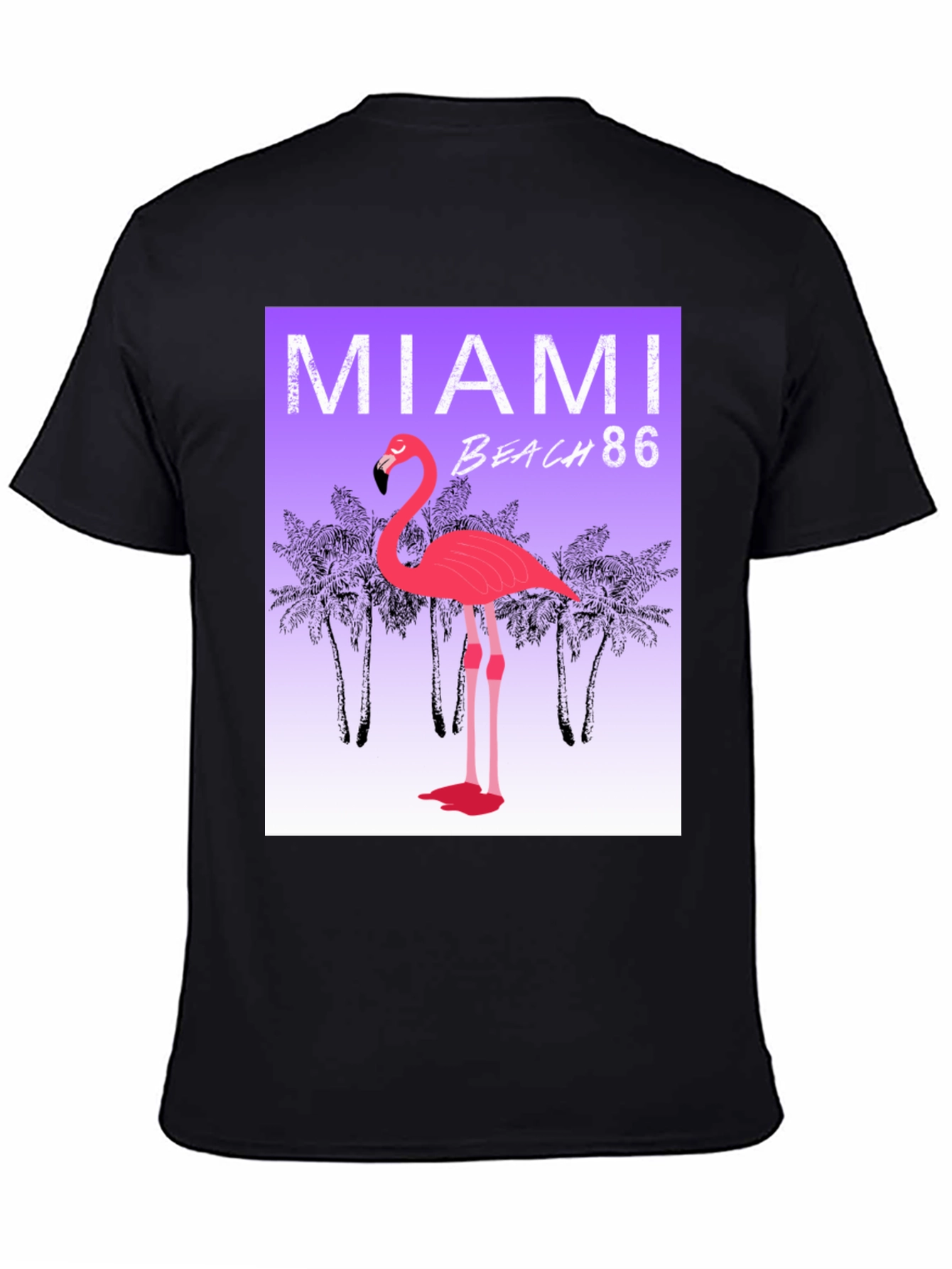 Miami Beach 86 Flamingo Graphic Tee