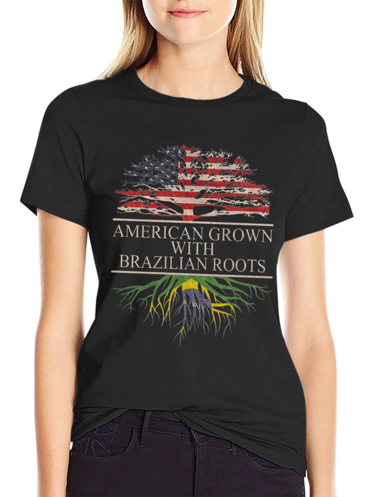 American Grown with Brazilian Roots T-Shirt