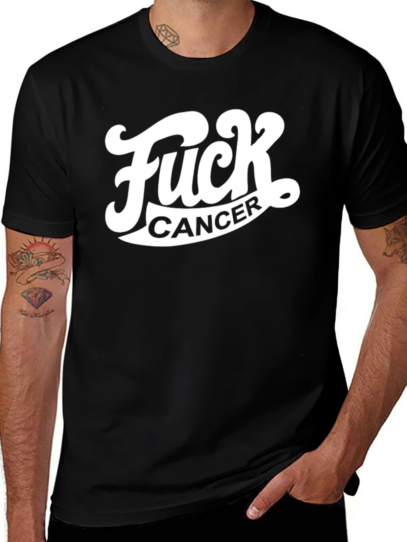 Fuck Cancer Graphic T-Shirt - Awareness Tee