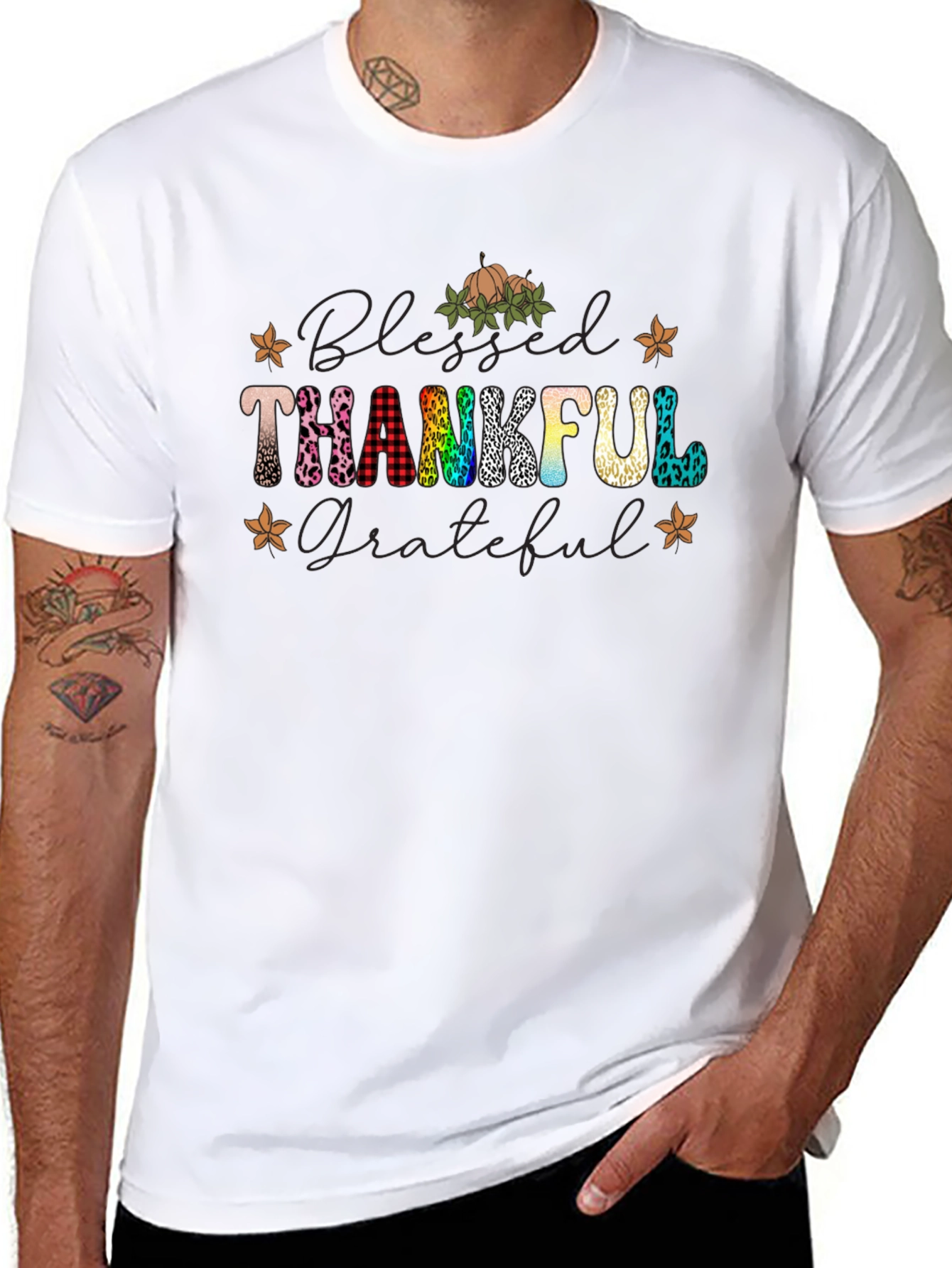 Blessed Thankful Grateful Tee