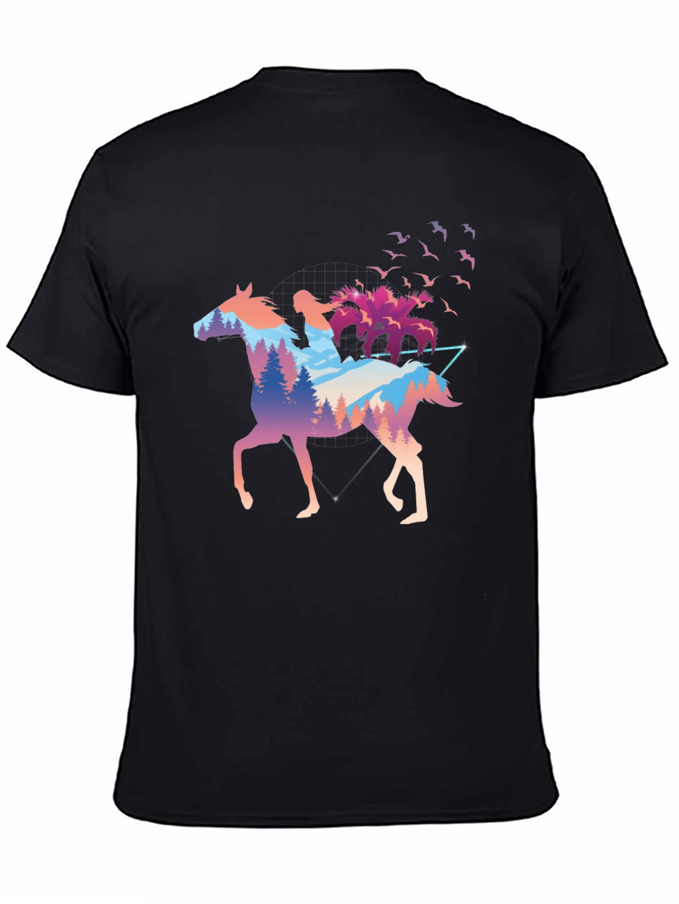 Horse Rider Forest Graphic T-Shirt