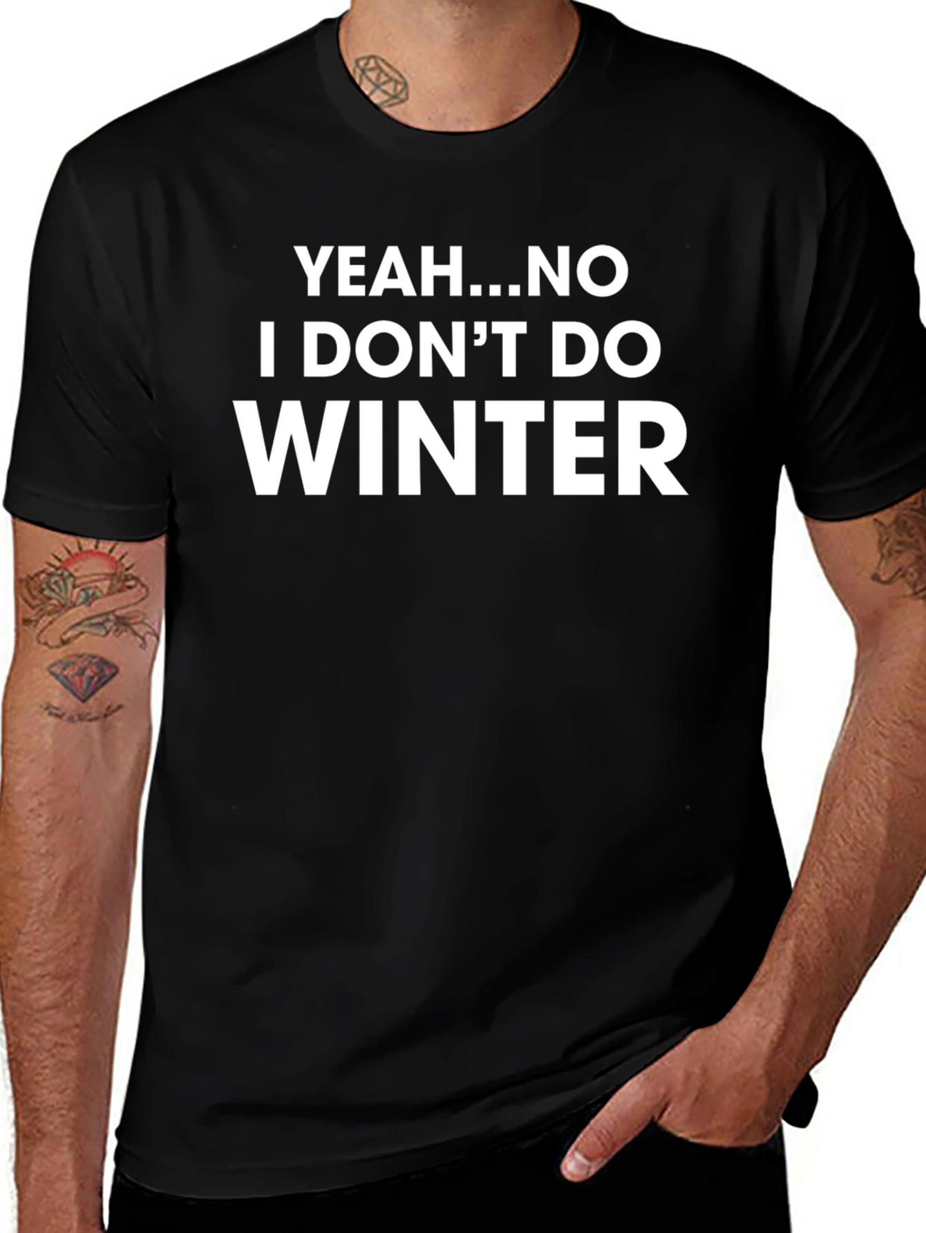 Yeah No I Dont Do Winter Graphic Tee
